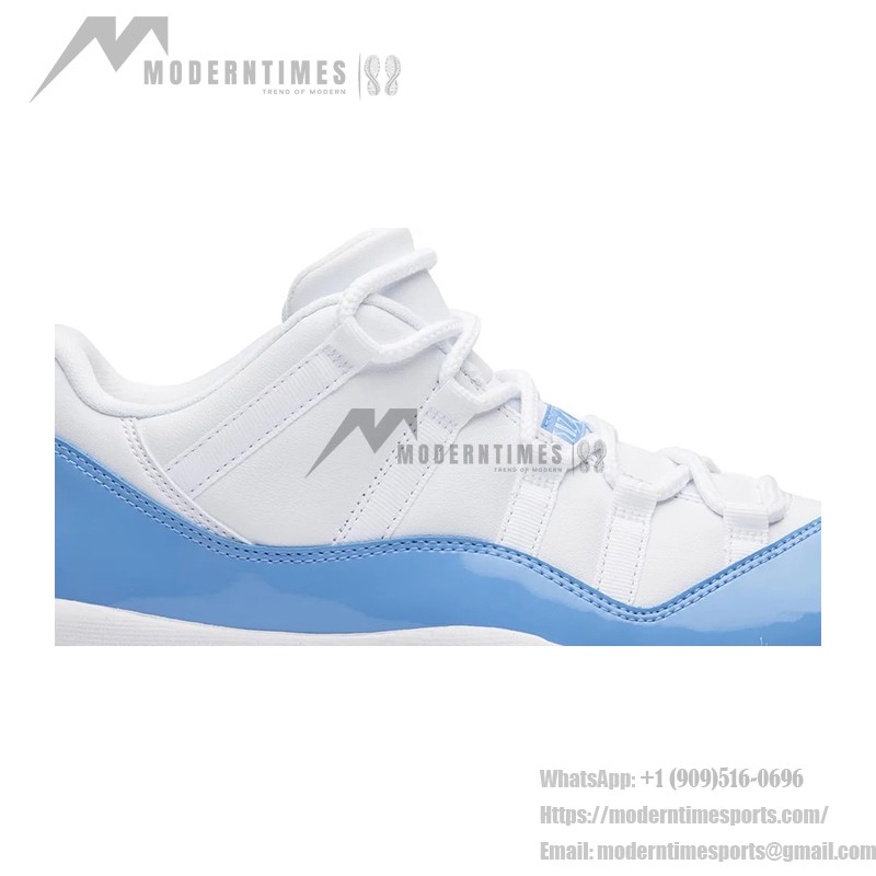 Air Jordan 11 Low "UNC" 528895-106 – ホワイトとカロライナブルーのアイスソール付きスニーカー