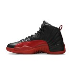 Air Jordan 12 レトロ "フルゲーム" 136001-063 - プレミアムレザーの象徴的な黒と赤のスニーカー