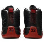 Air Jordan 12 レトロ "フルゲーム" 136001-063 - プレミアムレザーの象徴的な黒と赤のスニーカー