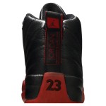 Air Jordan 12 レトロ "フルゲーム" 136001-063 - プレミアムレザーの象徴的な黒と赤のスニーカー