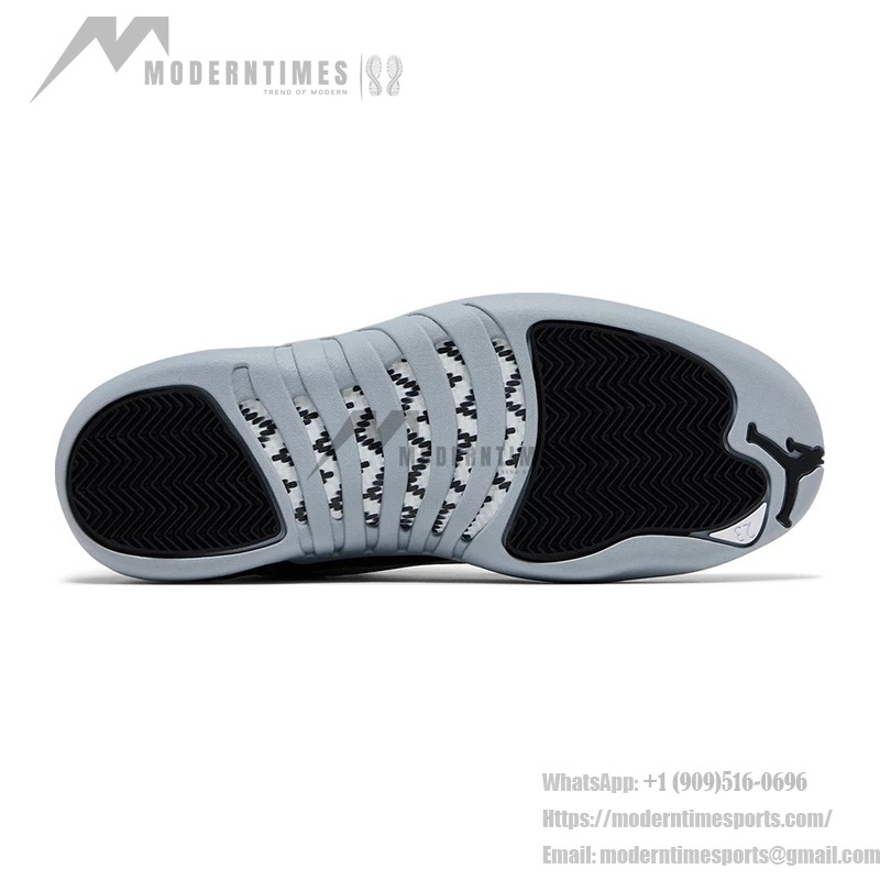 Air Jordan 12 Retro "ブラック/グレー" CT8013-010 - 高級レザーを使用したクラシックなブラックとグレーのスニーカー