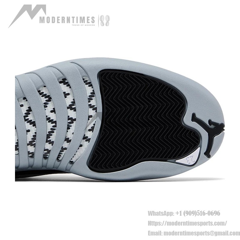 Air Jordan 12 Retro "ブラック/グレー" CT8013-010 - 高級レザーを使用したクラシックなブラックとグレーのスニーカー