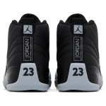 Air Jordan 12 Retro "ブラック/グレー" CT8013-010 - 高級レザーを使用したクラシックなブラックとグレーのスニーカー