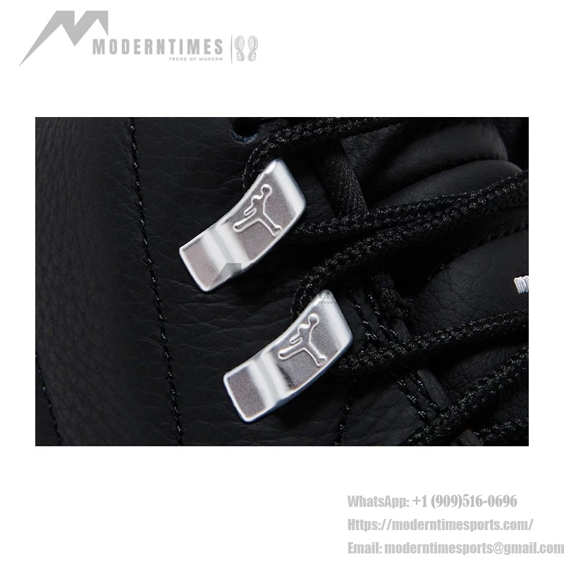 Air Jordan 12 Retro "ブラック/グレー" CT8013-010 - 高級レザーを使用したクラシックなブラックとグレーのスニーカー