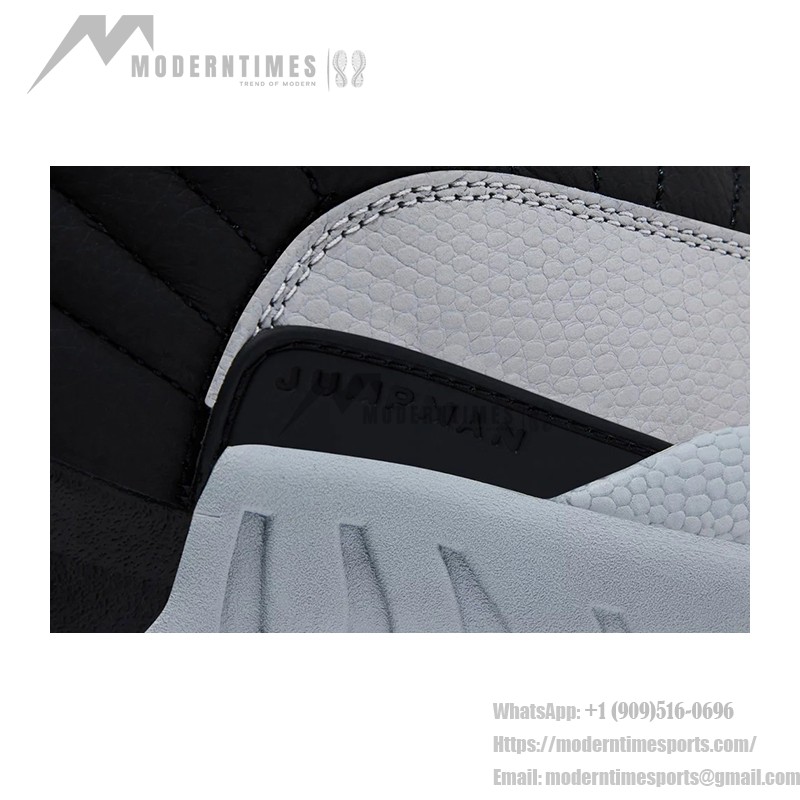 Air Jordan 12 Retro "ブラック/グレー" CT8013-010 - 高級レザーを使用したクラシックなブラックとグレーのスニーカー
