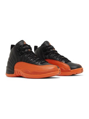 Air Jordan 12 Retro "Black/Orange" FD9101-081 - Bold Black Sneakers with Striking Orange Accents and Premium Leather