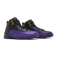 Air Jordan 12 Retro "Black/Purple" CT8013-057 - Iconic Black Sneakers with Bold Purple Accents and Premium Leather
