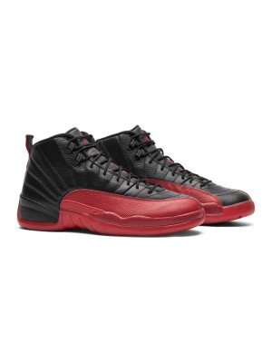 Air Jordan 12 Retro "Bred" 130690-002 - Iconic Black and Red Sneakers with Premium Leather and Classic Design