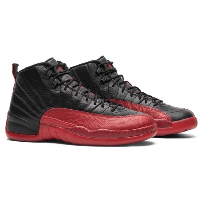 Air Jordan 12 Retro "Bred" 130690-002 - Iconic Black and Red Sneakers with Premium Leather and Classic Design