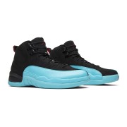 Air Jordan 12 Retro "Game Royal" 130690-027 - Bold Black and Blue Sneakers with Premium Leather Finish