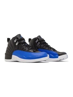 Air Jordan 12 Retro "Game Royal" AO6068-004 - Iconic Black and Blue Sneakers with Premium Leather Finish
