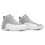 Air Jordan 12 Retro "Grey/White" CT8013-015 - Elegant Grey Sneakers with Premium Leather
