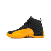 Air Jordan 12 Retro University Gold Black 130690-070 – Men’s Basketball Shoes | Leather High-Top Sneakers with Zoom Air Cushioning