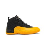 Air Jordan 12 Retro University Gold Black 130690-070 Men’s Leather Basketball Shoes