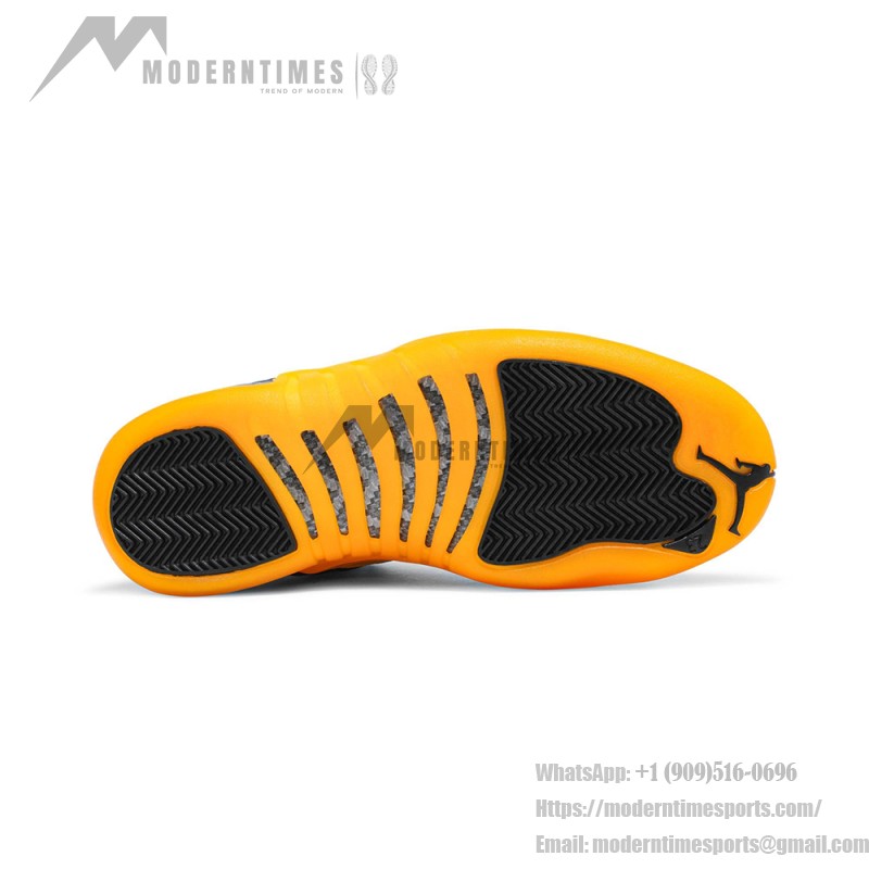 Air Jordan 12 Retro University Gold Black 130690-070 Men’s Leather Basketball Shoes