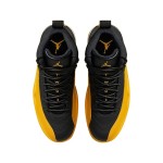 Air Jordan 12 Retro University Gold Black 130690-070 Men’s Leather Basketball Shoes
