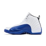 Air Jordan 12 Retro Game Royal CT8013-140 - ホワイトとブルーのプレミアムレザースニーカー