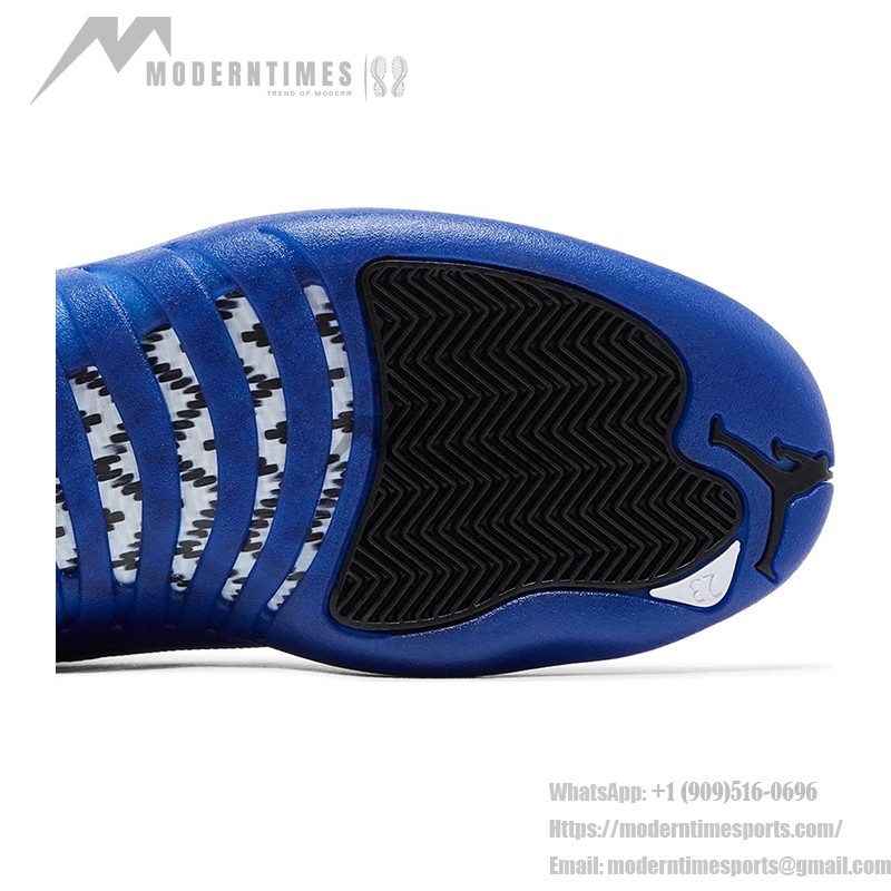 Air Jordan 12 Retro Game Royal CT8013-140 - ホワイトとブルーのプレミアムレザースニーカー