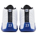 Air Jordan 12 Retro Game Royal CT8013-140 - ホワイトとブルーのプレミアムレザースニーカー