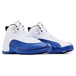 Air Jordan 12 Retro Game Royal CT8013-140 - ホワイトとブルーのプレミアムレザースニーカー