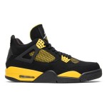 Air Jordan 4 Retro Thunder 2012 308497-008 スニーカー Air Jordan 4 Retro Thunder 2012 308497-008 スニーカー - クラシックな黒と黄色のデザイン