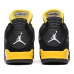 Air Jordan 4 Retro Thunder 2012 308497-008 スニーカー Air Jordan 4 Retro Thunder 2012 308497-008 スニーカー - クラシックな黒と黄色のデザイン