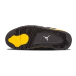 Air Jordan 4 Retro Thunder 2012 308497-008 スニーカー Air Jordan 4 Retro Thunder 2012 308497-008 スニーカー - クラシックな黒と黄色のデザイン
