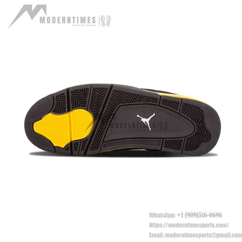 Air Jordan 4 Retro Thunder 2012 308497-008 スニーカー Air Jordan 4 Retro Thunder 2012 308497-008 スニーカー - クラシックな黒と黄色のデザイン
