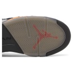 Air Jordan 5 Retro FD4814-008 Multicolor Plaid Sneakers with Orange Laces and Translucent Sole