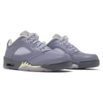 Air Jordan 5 Low FJ4563-500 インディゴヘーズ スニーカー 反射タンと半透明ソール付き