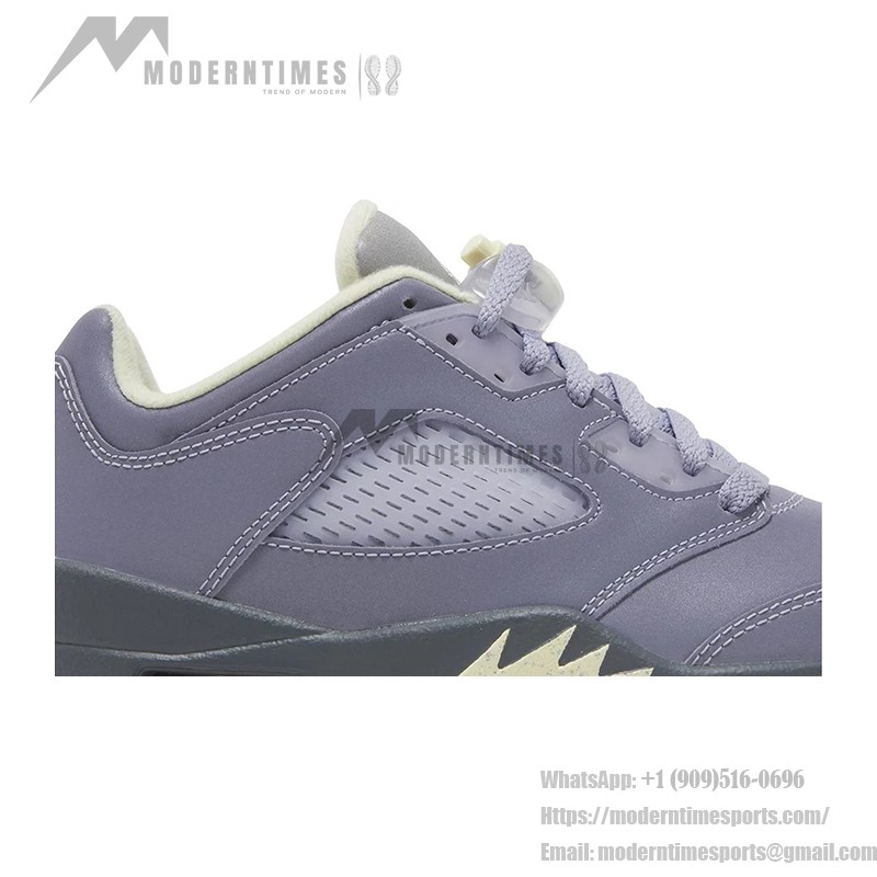 Air Jordan 5 Low FJ4563-500 インディゴヘーズ スニーカー 反射タンと半透明ソール付き