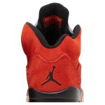 Air Jordan 5 Retro DD9336-800 オレンジスエードスニーカー 黒いディテール 反射性シュータン