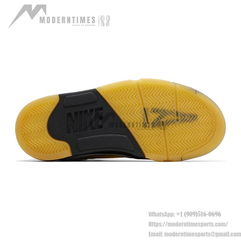Air Jordan 5 Retro FZ5758-004 白いレザー、ベージュメッシュ、ブルーアクセント付き