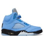 Air Jordan 5 Retro DV1310-401 ブルースエードのリフレクティブタンと半透明ソール付きスニーカー