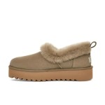 UGG レディース プラットフォームモカシン 1166733 - 冬用ベージュシープスキン折り返しカラー付きモカシン UGG レディース プラットフォームモカシン 1166733 ベージュシープスキン折り返しカラー付き