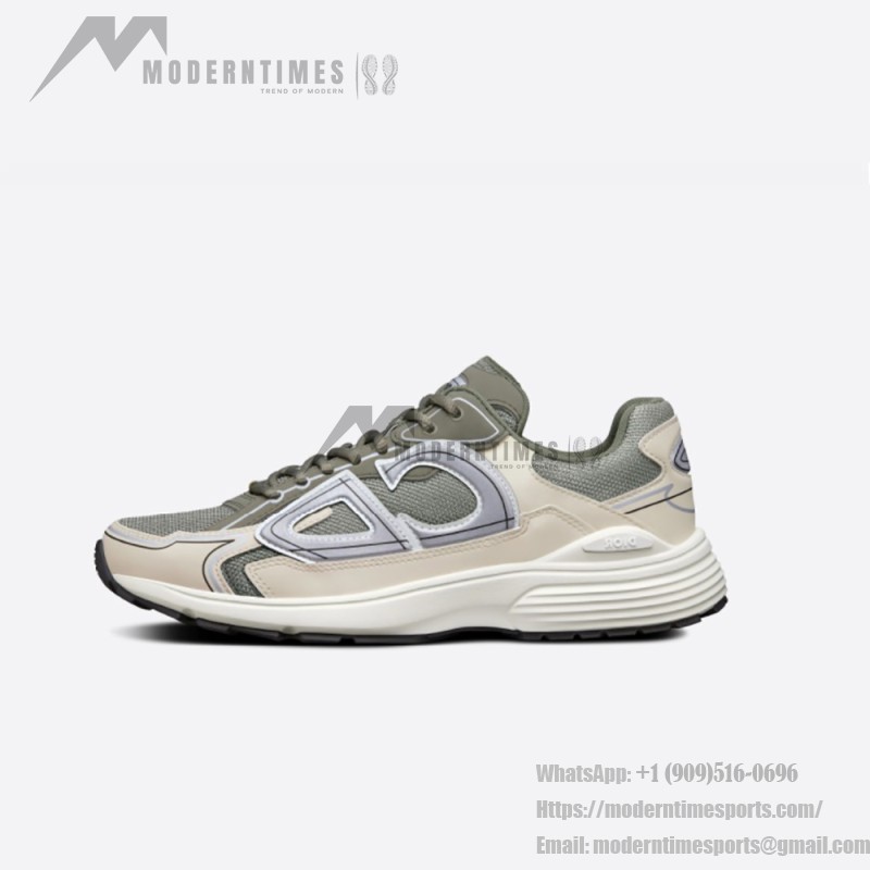 DIOR B30 Sneakers Olive 3SN279ZLY H661 Luxury Unisex Designer Shoes