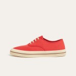 Loro Piana Nantucket Walk Sneaker FAR1445 R354 Red Tango luxury vintage canvas sneakers