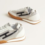 HERMES Jet Sneaker Multicolore Prunoir luxury designer sport shoe side view