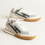 HERMES Jet Sneaker Multicolore Prunoir luxury designer sport shoe side view