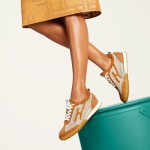 HERMES Jet Sneakers H251134Zv5K340 Beige Lin Naturel luxury mesh sneakers side view