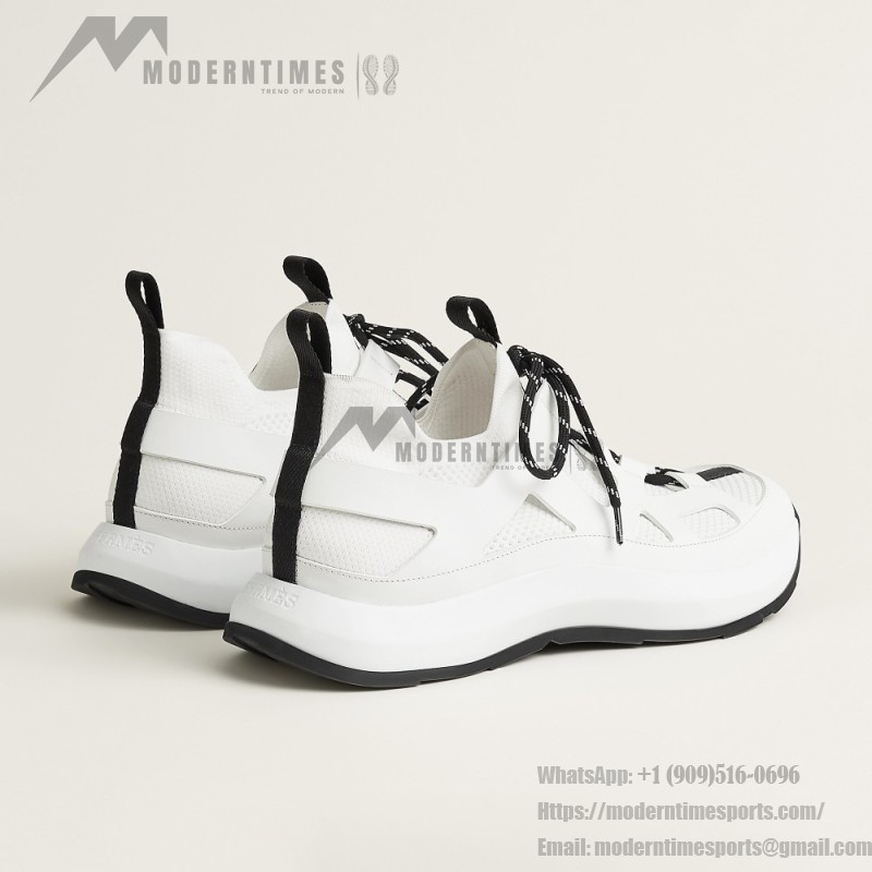 HERMES Katana white men’s luxury sport sneakers side view