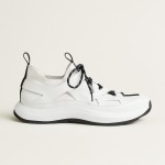 HERMES Katana white men’s luxury sport sneakers side view
