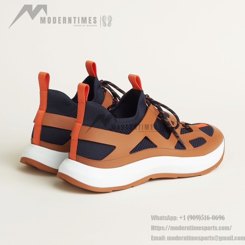 HERMES Katana Marine Naturel men luxury sport sneakers side view