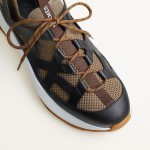 HERMES Katana Sneakers H251981ZHX3420 Étoupe Noir men luxury sport sneakers side view