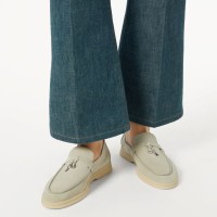 Loro Piana サマーチャームズ ウォーク ローファー FAE5444-60L0 ディープアイス 女性用 コンフォートシューズ