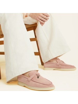 Loro Piana サマーチャームズ ウォーク ローファー FAE5444-30AT 花咲く桜 女性用 コンフォートフラットシューズ｜高級デザイナーシューズ