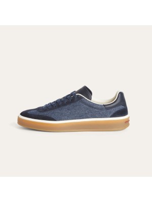 Loro Piana テニスウォーク スニーカー FAO3340-W13K 女性用ローファーシューズ サージブルー