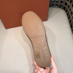 Loro Piana Tennis Walk Sneaker Cotton Natural Deep Kummel FAR1099_B646 low top casual shoes for women with gum sole