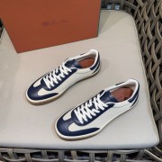 Loro Piana Tennis Walk Sneaker Navy White – Low Top Luxury Casual Shoes for Men