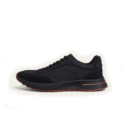 Loro Piana Week End Walk Sneaker Black FAQ2222_8000 – Storm System Microfiber Casual Shoes for Men